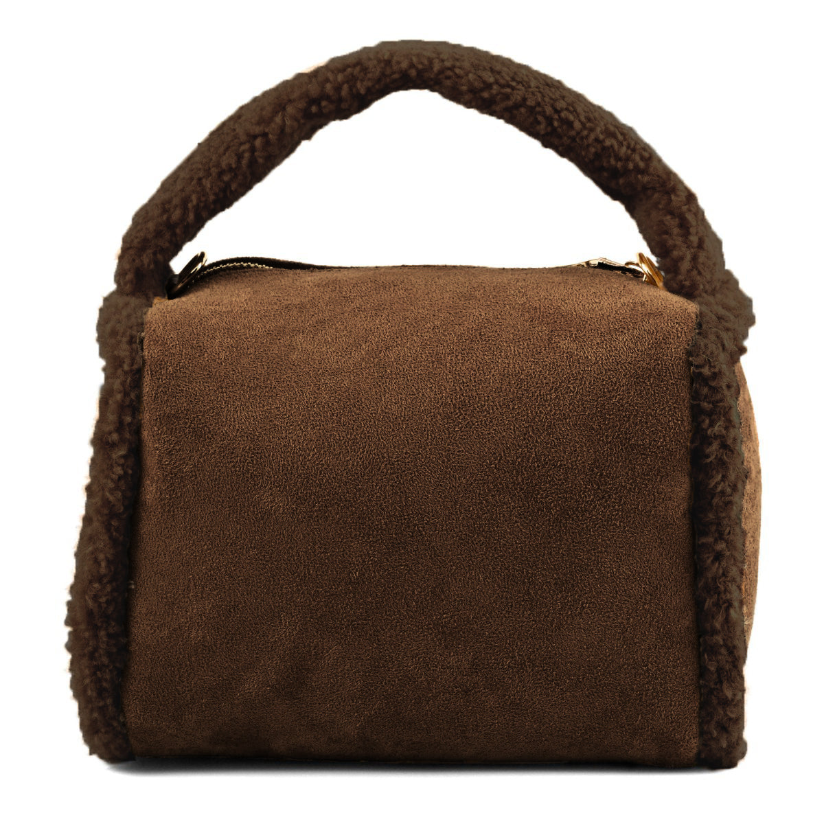 Mini borsa con bordi in pelliccia