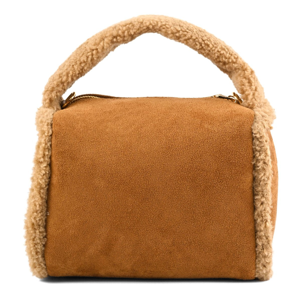 Mini borsa con bordi in pelliccia