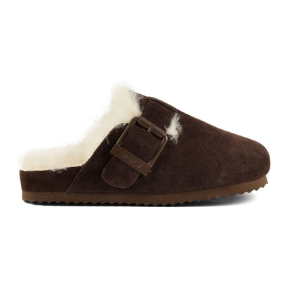 Sabot in Pelle con Fodera in Montone