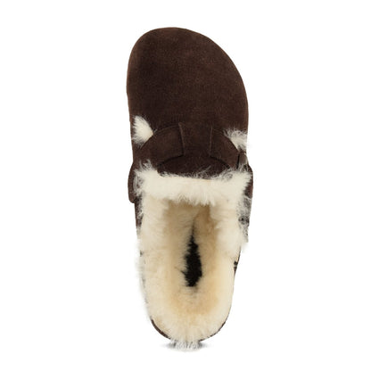 Sabot in Pelle con Fodera in Montone