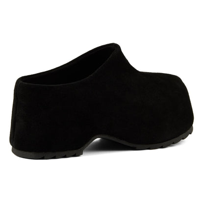 Zoccolo in Pelle Scamosciata