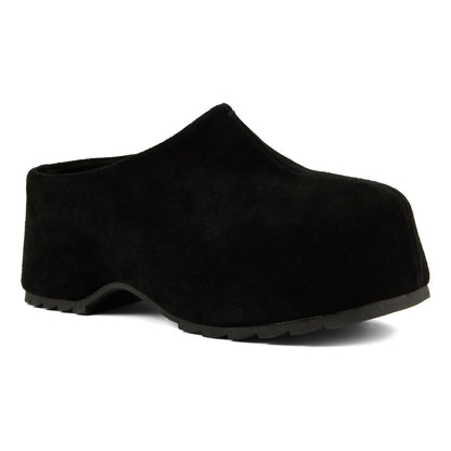 Zoccolo in Pelle Scamosciata